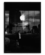 Think Corporate art print, framed in black wood with acrylic glazing