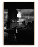 Think Corporate on hand-stretched cotton canvas, natural-wood floater frame