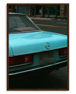 Classic Curves art print, framed in brown wood with acrylic glazing