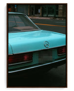 Classic Curves on hand-stretched cotton canvas, brown floater frame