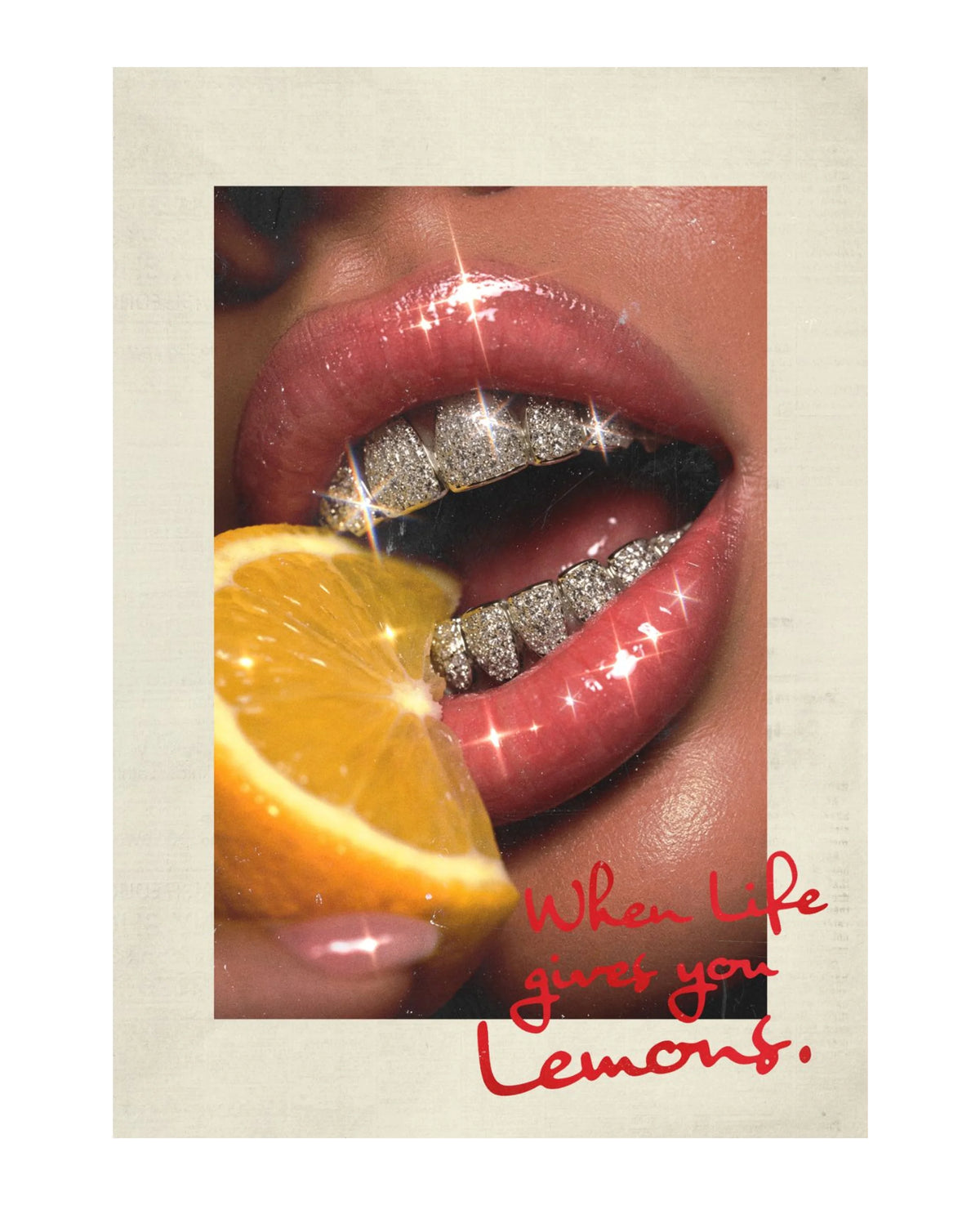 Lemons unframed art print on museum-grade archival paper