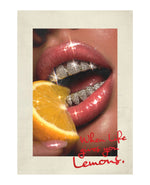 Lemons unframed art print on museum-grade archival paper