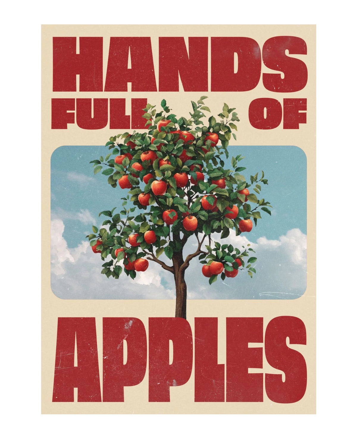 Hands Full of Apples unframed art print on museum-grade archival paper