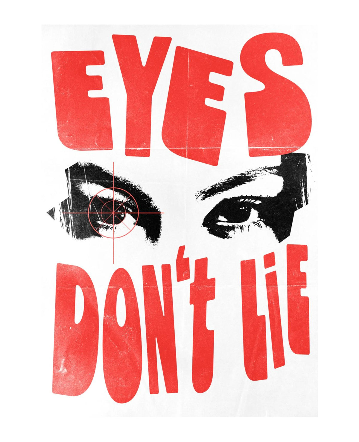 Eyes Don't Lie unframed art print on museum-grade archival paper