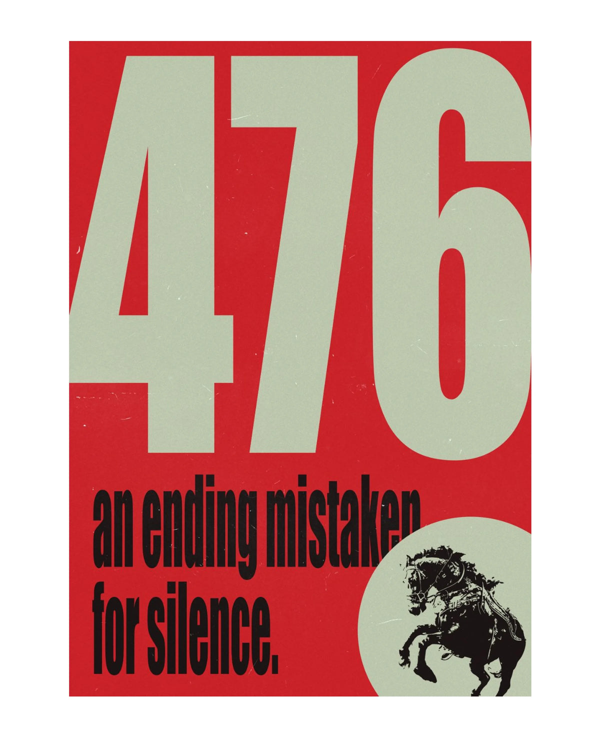 "476" unframed art print on museum-grade archival paper