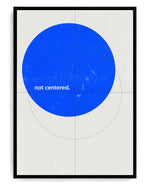 Not Centered on hand-stretched cotton canvas, black floater frame
