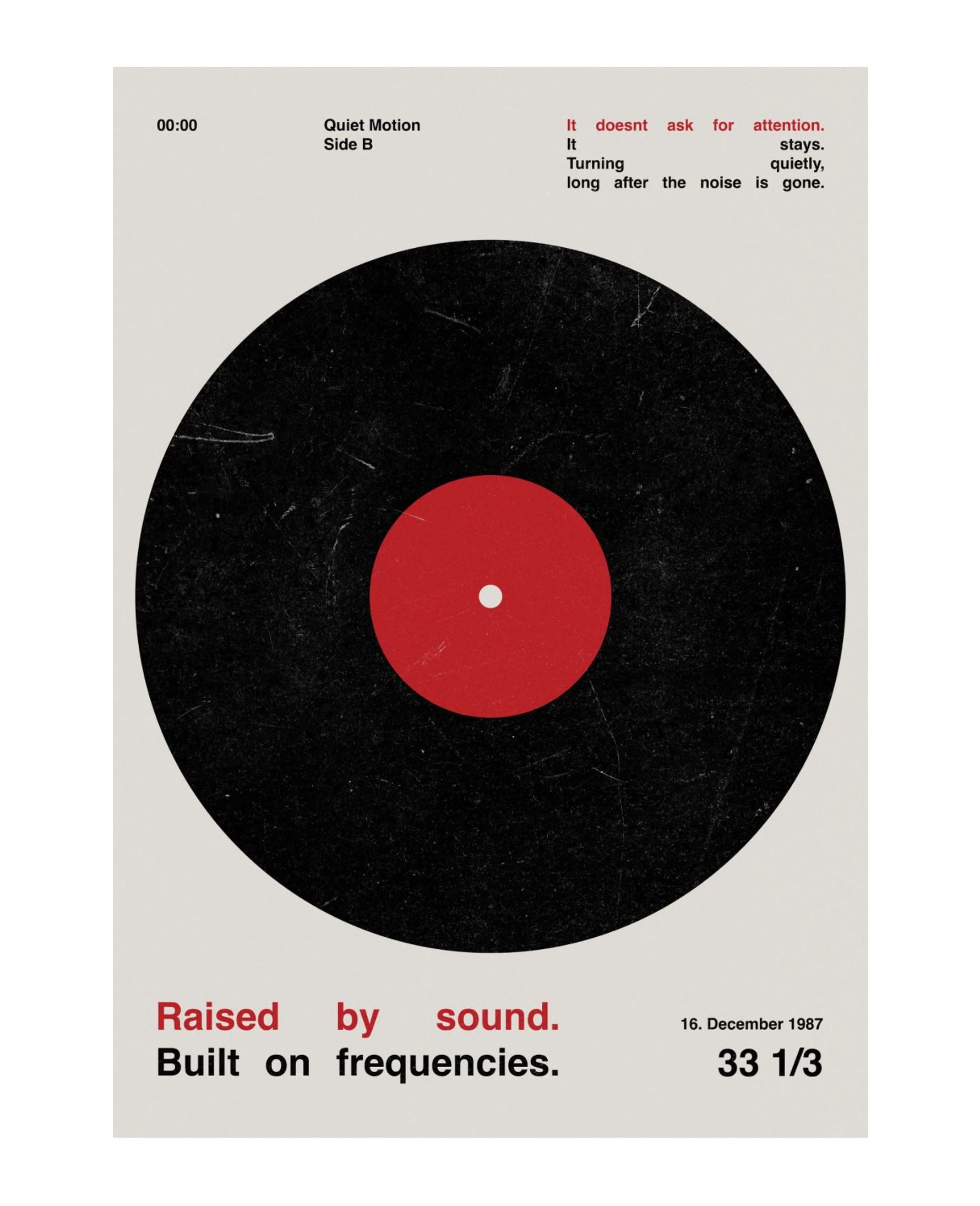 Vinyl unframed art print on museum-grade archival paper