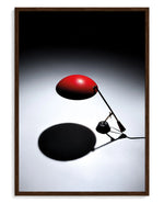 BAG Turgi art print, framed in brown wood with acrylic glazing