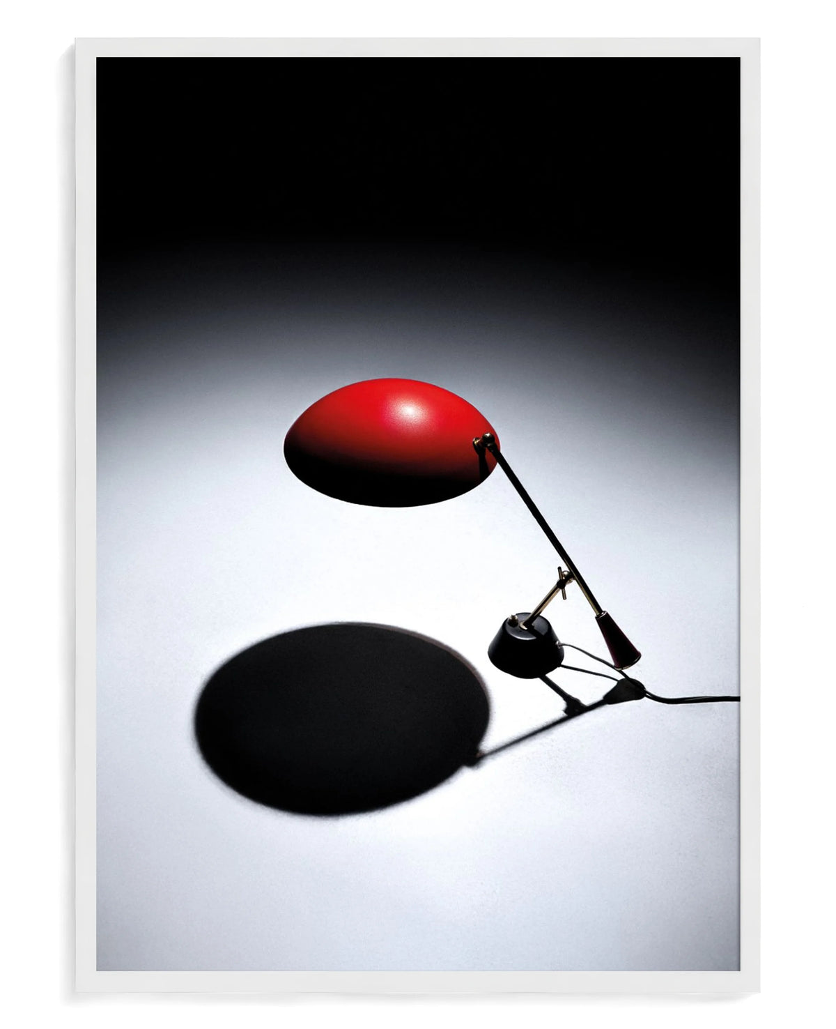 BAG Turgi art print, framed in white wood with acrylic glazing