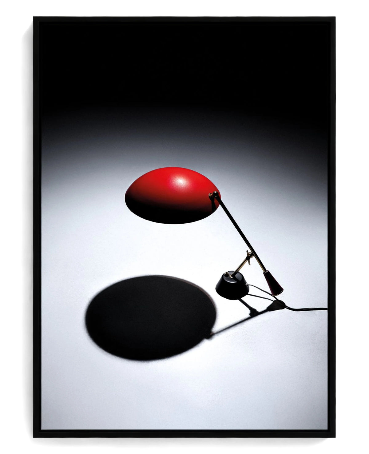 BAG Turgi on hand-stretched cotton canvas, black floater frame